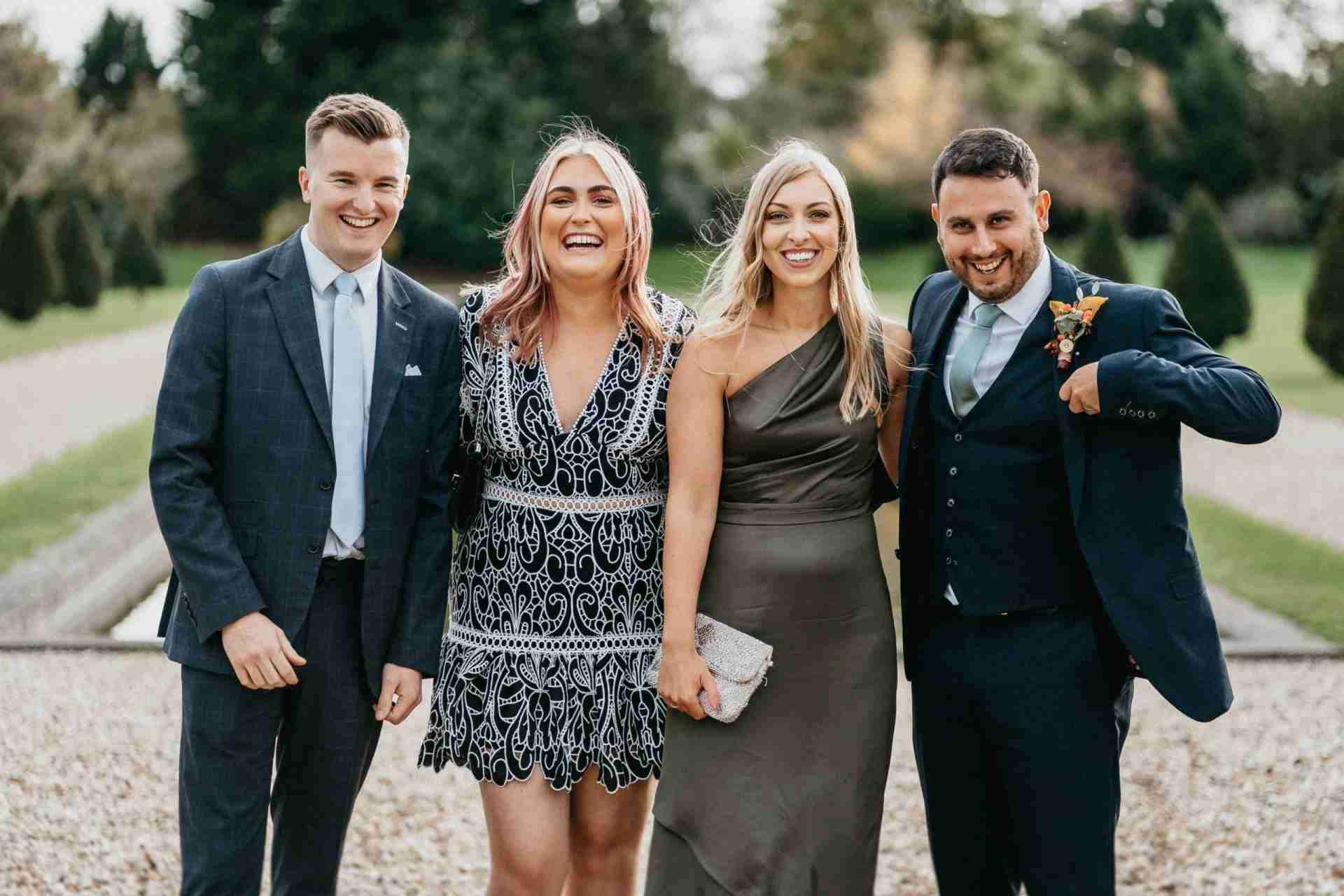 STUBTON HALL | Amelia & Tom 13 Guest group photo at Stubton Hall wedding venue