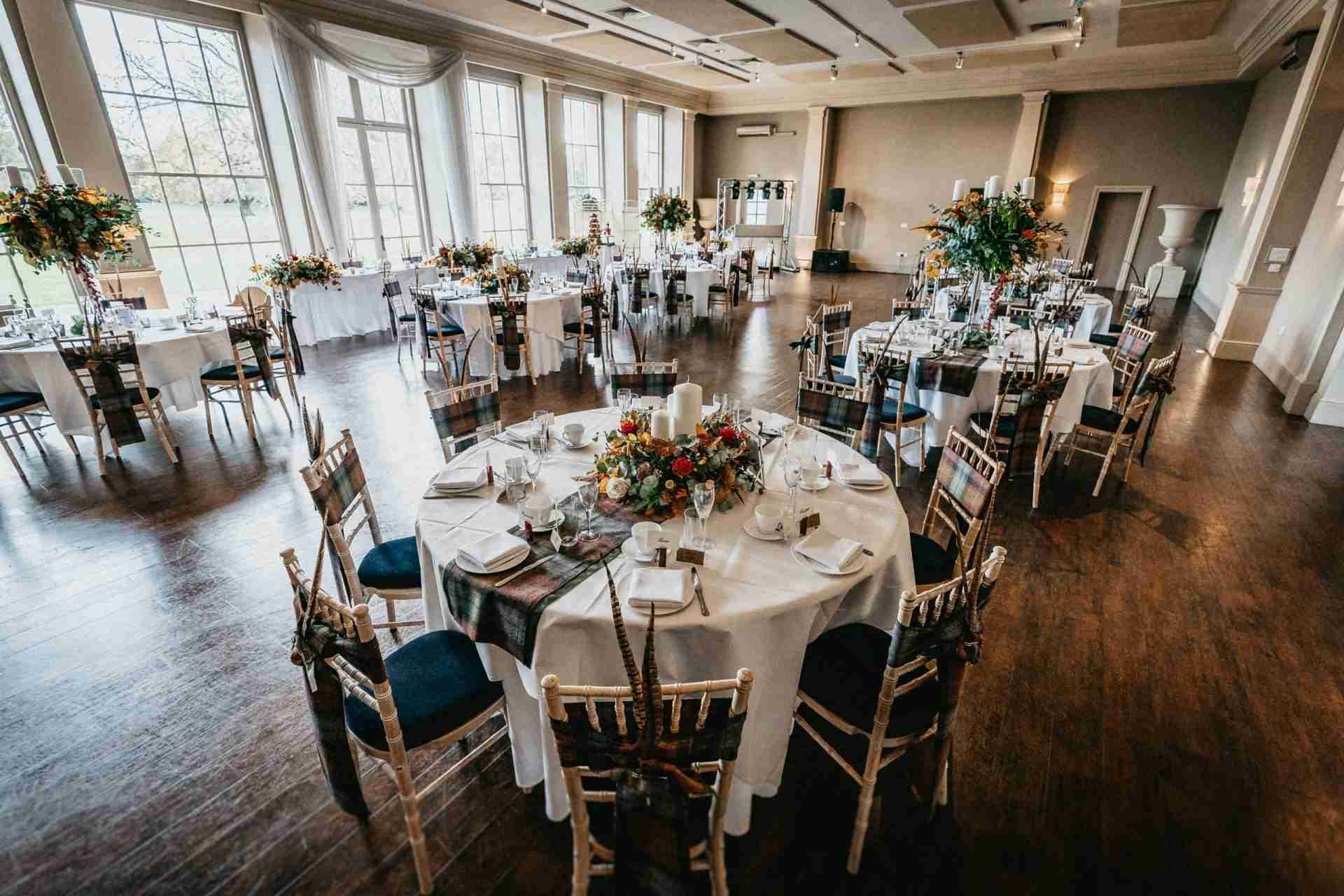STUBTON HALL | Amelia & Tom 22 Table decoration at a Stubton Hall wedding venue