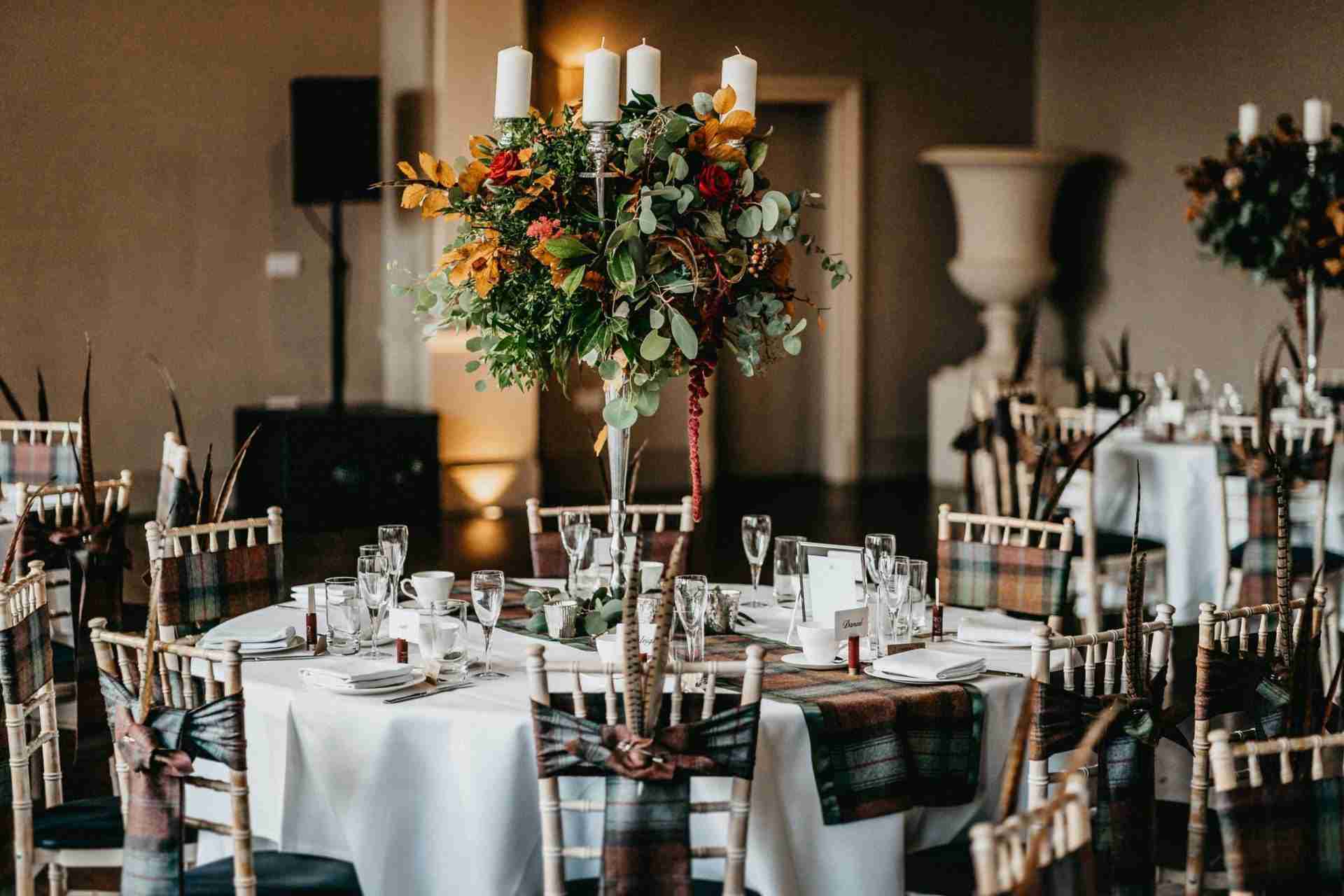 STUBTON HALL | Amelia & Tom 21 table decoration at a Stubton Hall wedding venue
